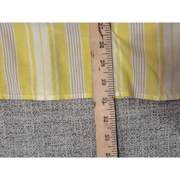 Torrid Drop Shoulder Button Down Long Sleeve Yellow White Women's Plus Sz 2 2X - Picture 9 of 12